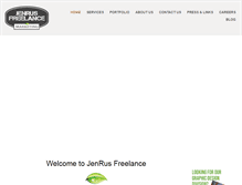 Tablet Screenshot of jenrusfreelance.com
